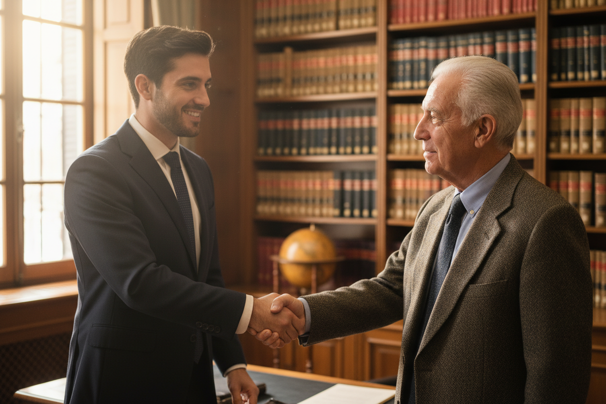 Abogado en Madrid asesorando a pensionista para la Ley de Segunda Oportunidad pensionistas Madrid 2026