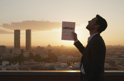 Persona en Madrid logrando la libertad financiera de los microcréditos con la Ley de Segunda Oportunidad